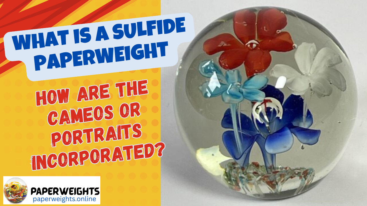 What is a Sulfide Paperweight and How are the Cameos or Portraits Incorporated